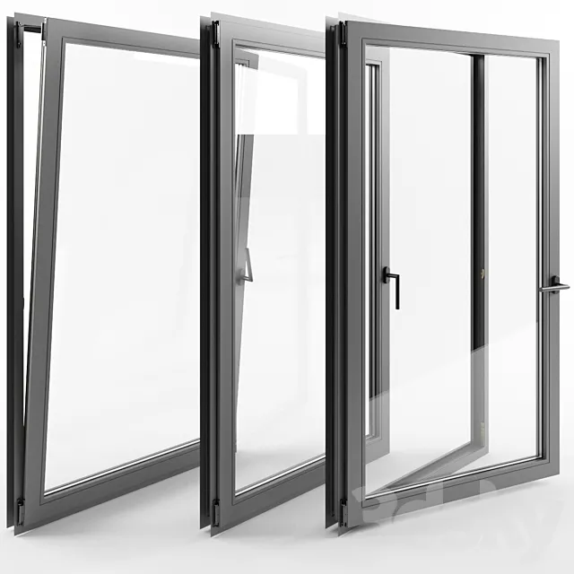 Windows detailed with double glazing 3DModel