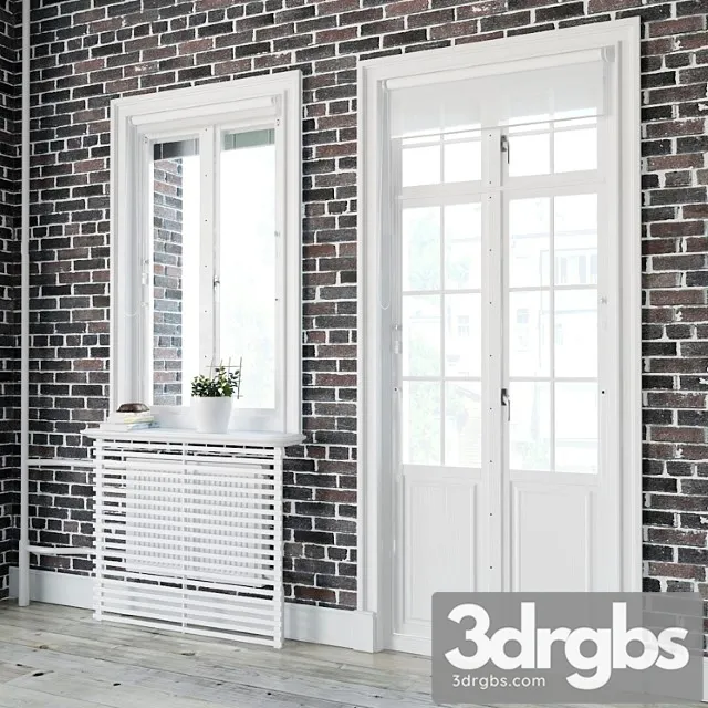 Windows in Scandinavian Style 3D Model Free