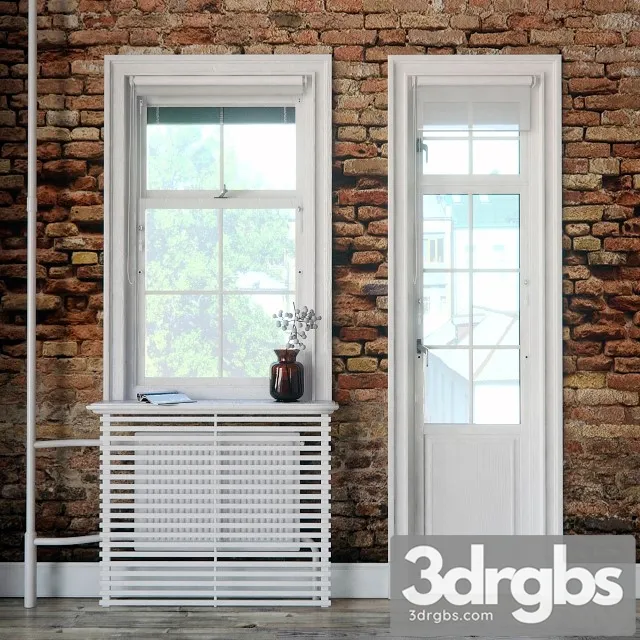 Windows Scandinavian Style 2 3D Model Free