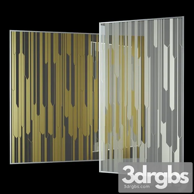 Windows Stained Glass Milan Exhibition 3D Model Free