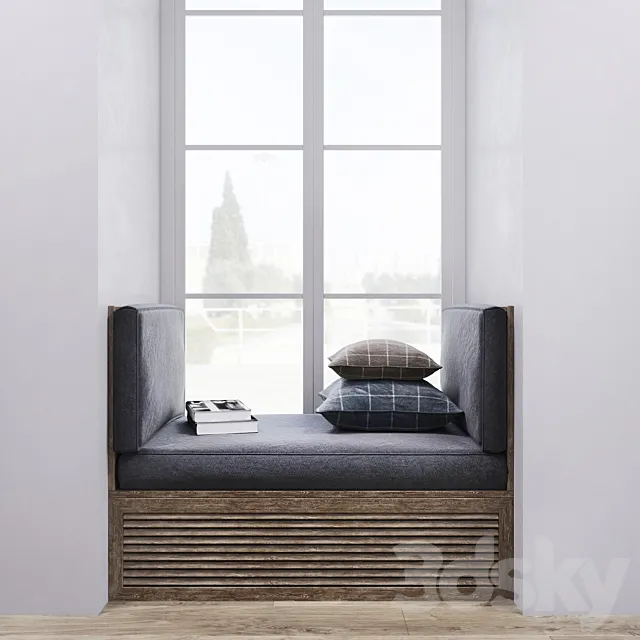 windowsill. Soft windowsill. 3DModel