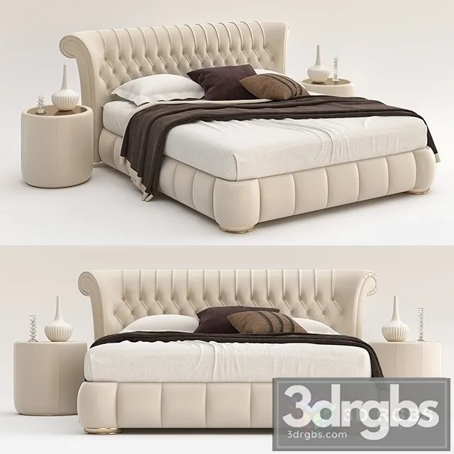 Windsor Arketipo Bed 3D Model Free
