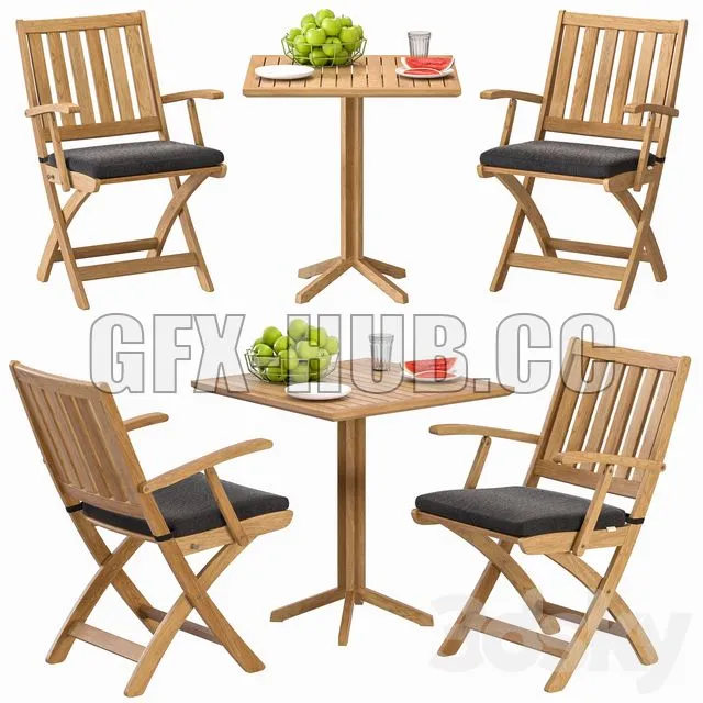 WINDSOR Chair and Table By Solpuri 3D Model