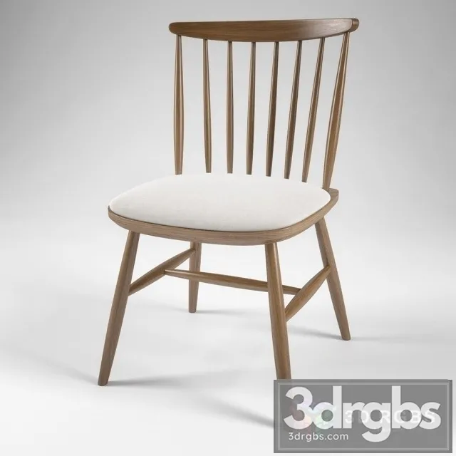 Windsor Dining Chair wooden 1 3D Model Free