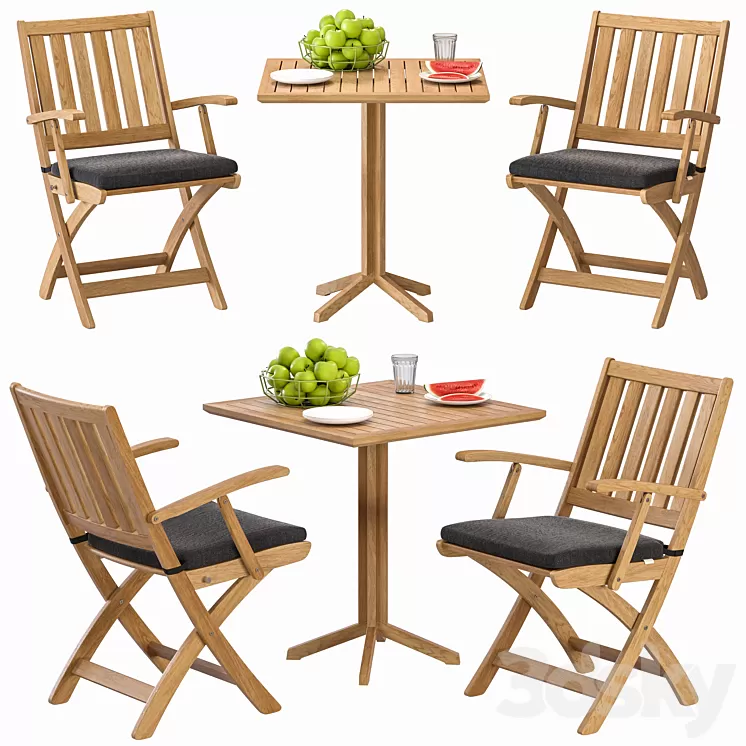 WINDSOR_Chair_and_Table_By_Solpuri 3D Model