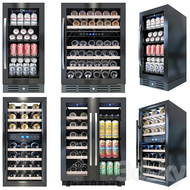 Wine and Beverage Refrigerator 3DModel