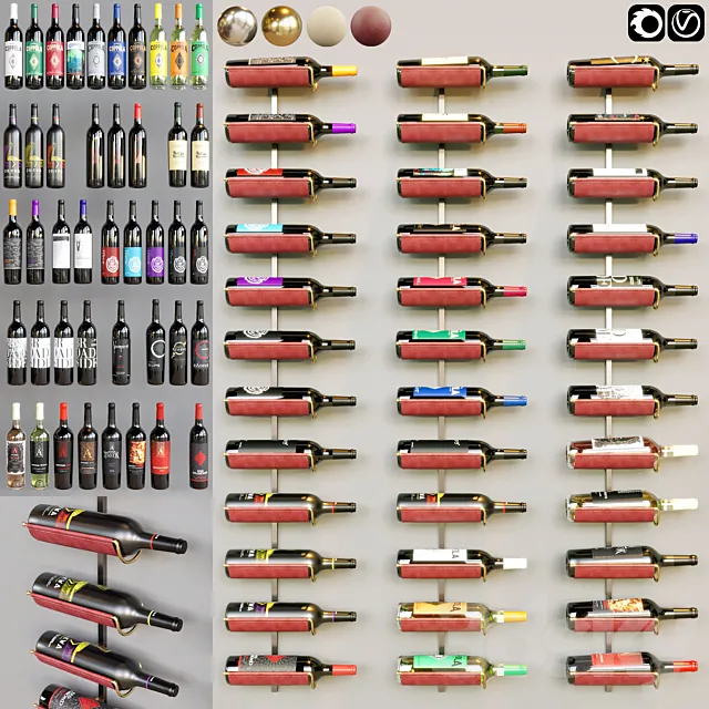 wine bottle 05 3D Model