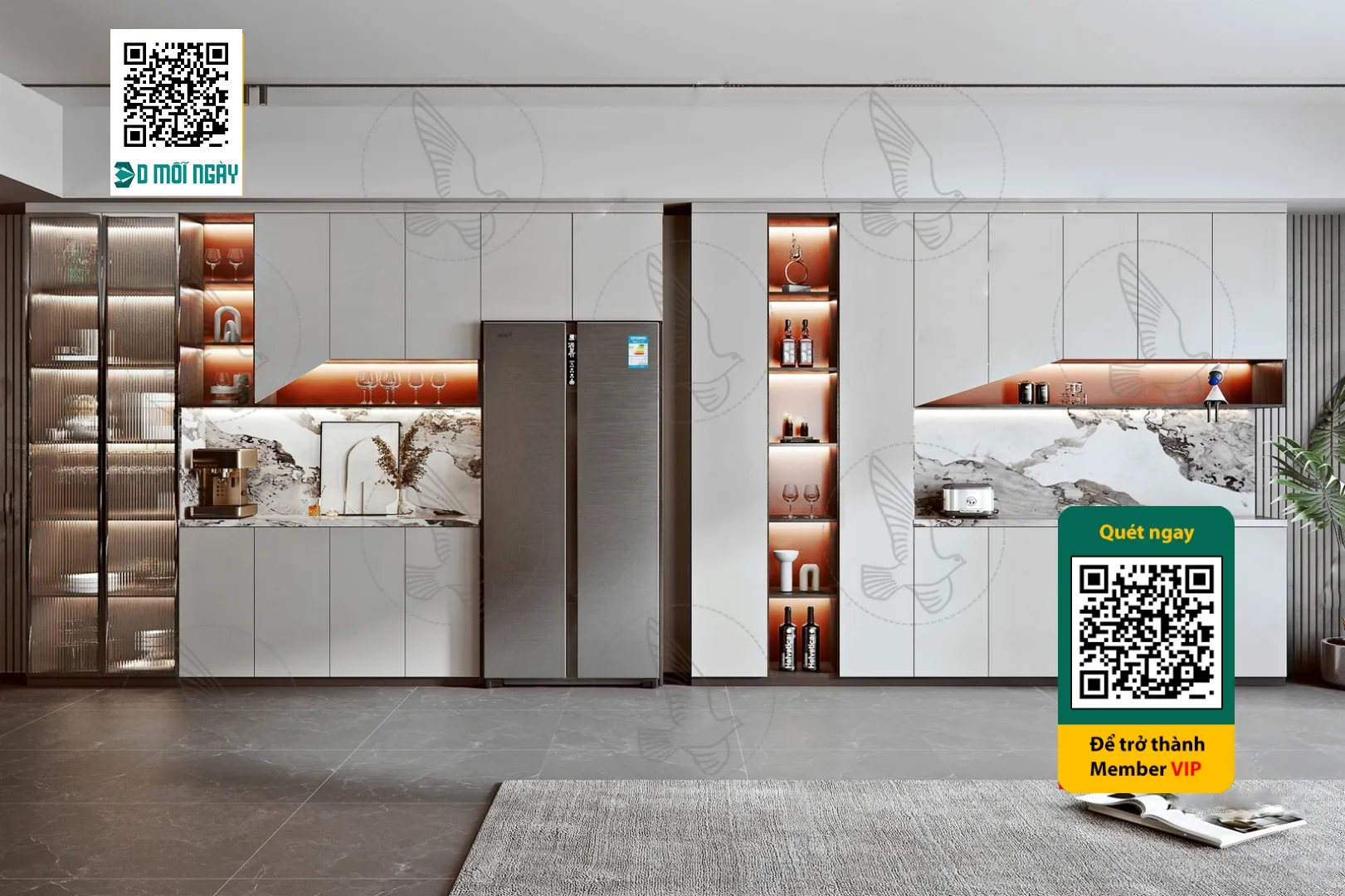 Wine cabinet 3D - 002 - 3806