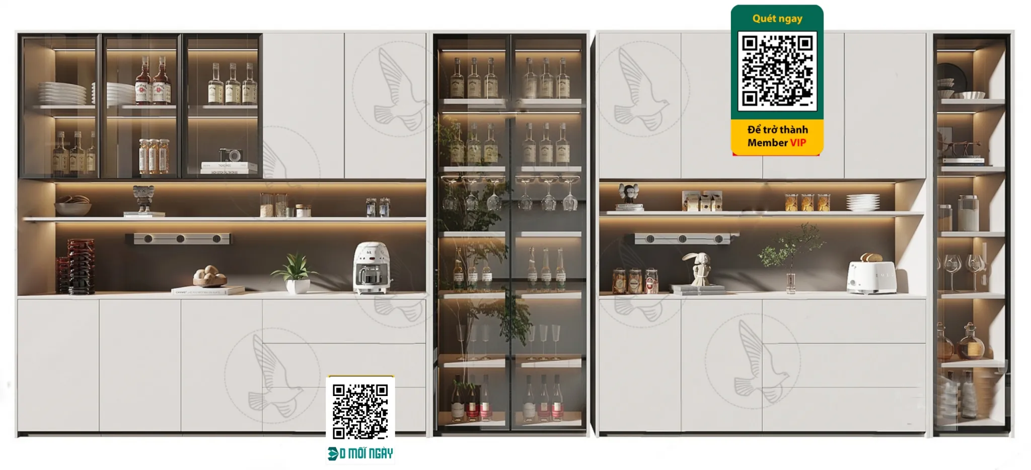 Wine cabinet 3D - 015 - 3819