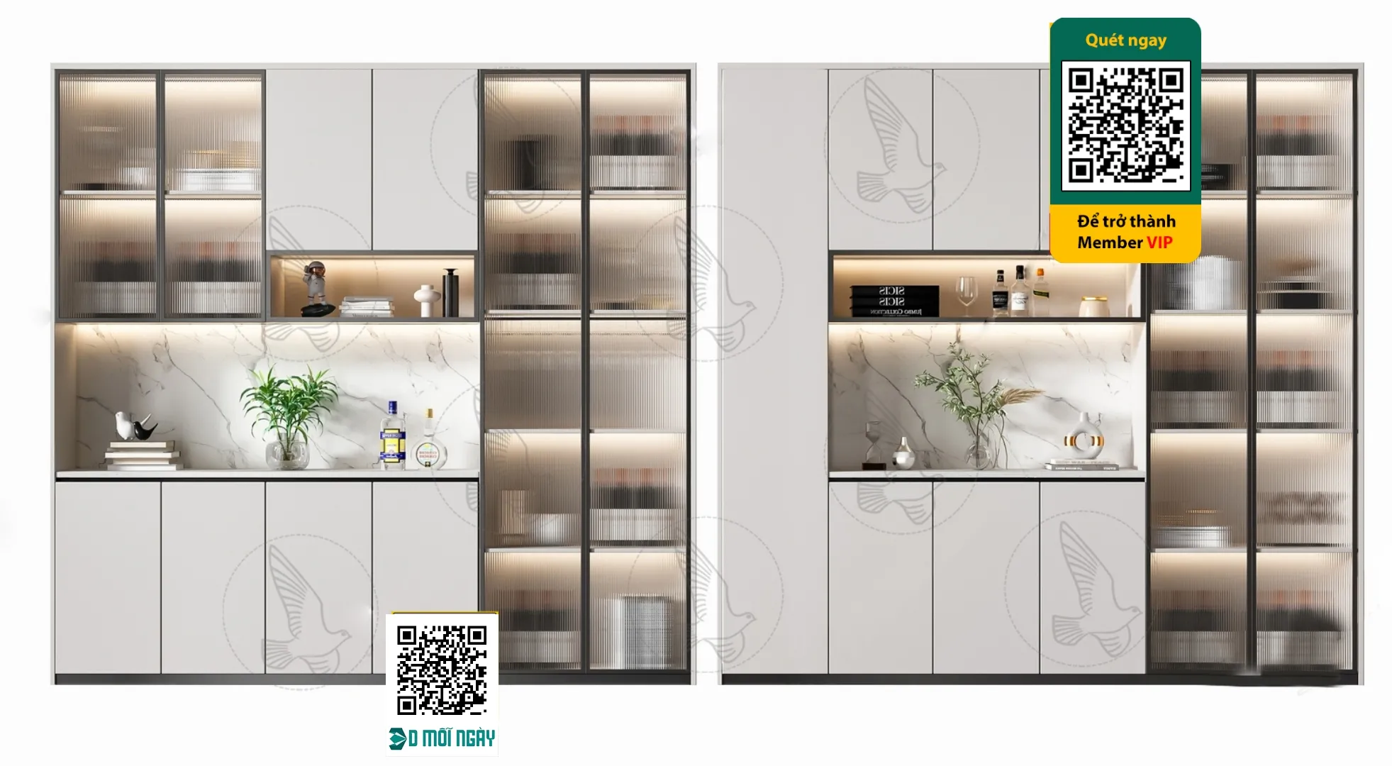 Wine cabinet 3D - 016 - 3820