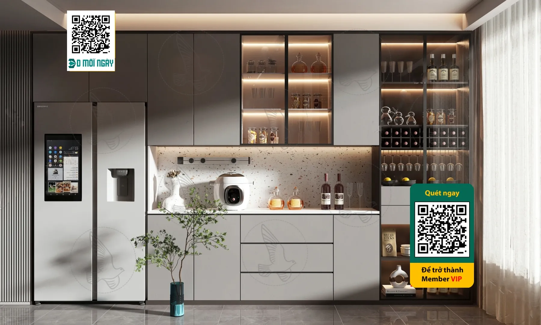 Wine cabinet 3D - 023 - 3827