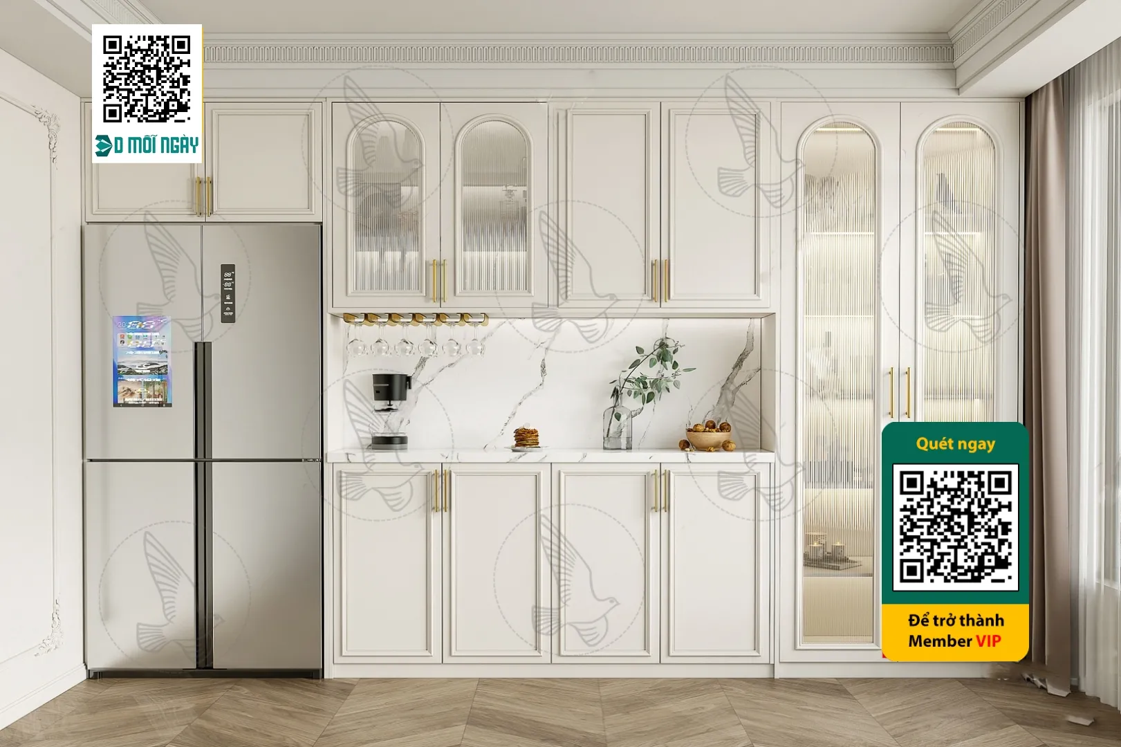 Wine cabinet 3D - 029 - 3833