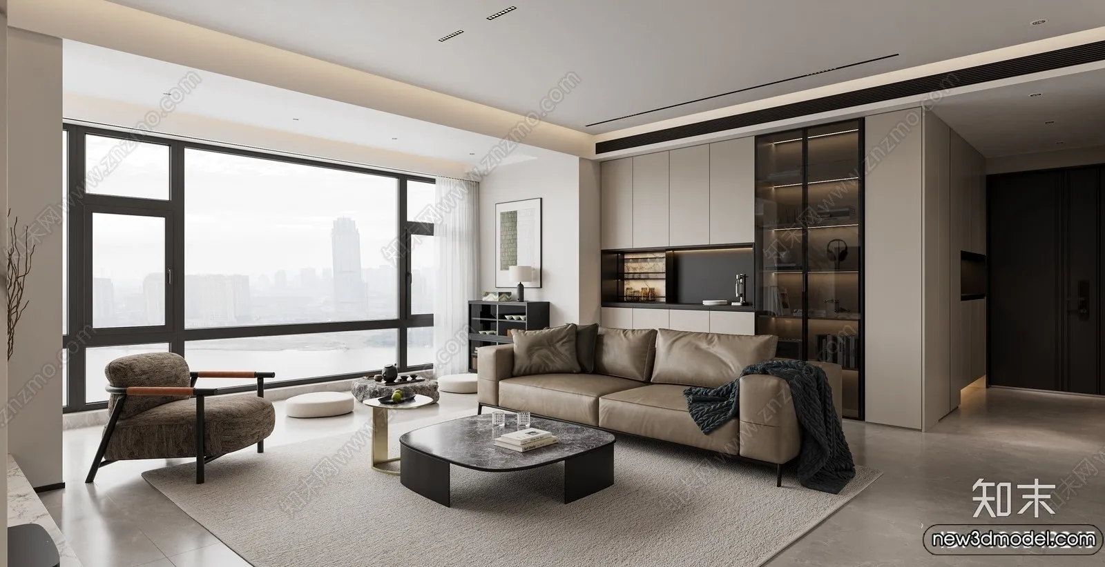 Wine Cabinet 3D Models - 3D Furniture for Interior Design - 011