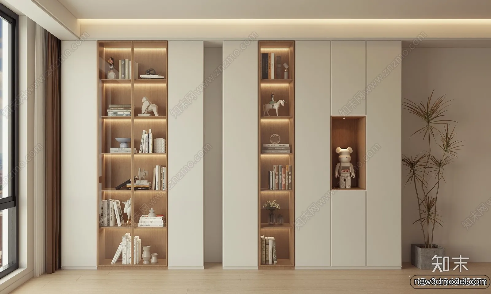 Wine Cabinet 3D Models - 3D Furniture for Interior Design - 074