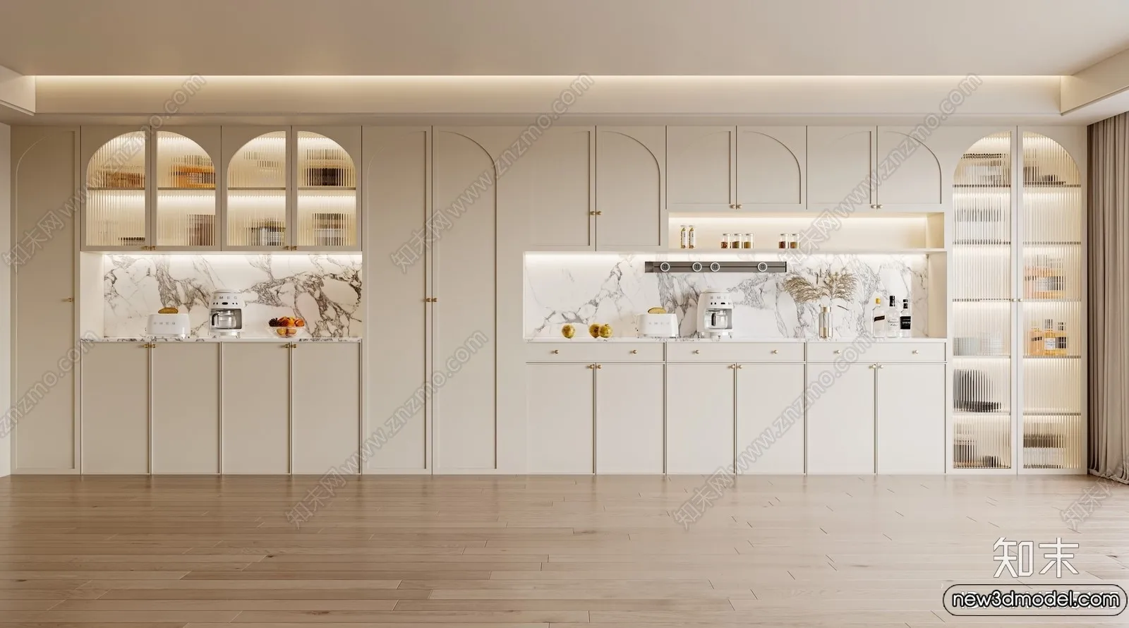 Wine Cabinet 3D Models - 3D Furniture for Interior Design - 090