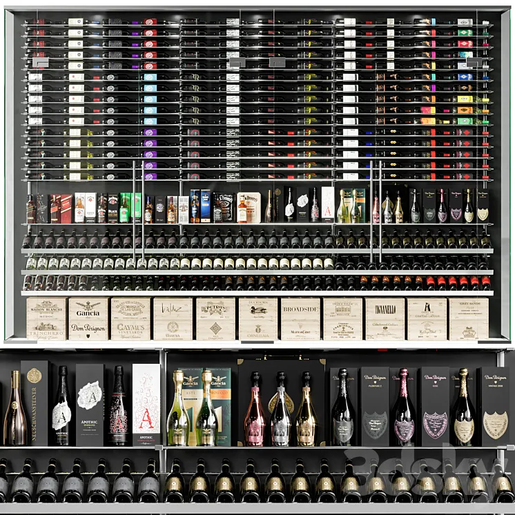 wine cellar 07 3D Model Free Download