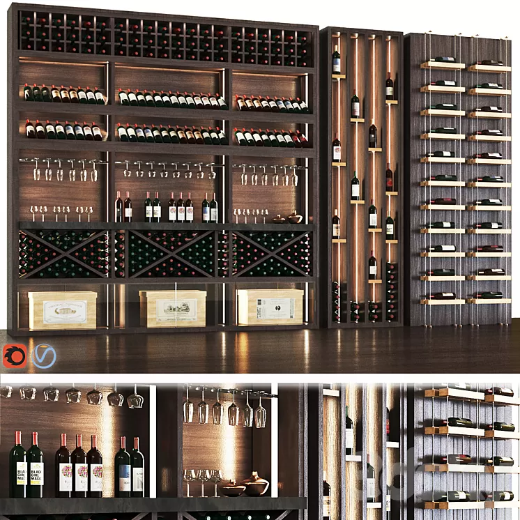 Wine cellar 3D Model Free