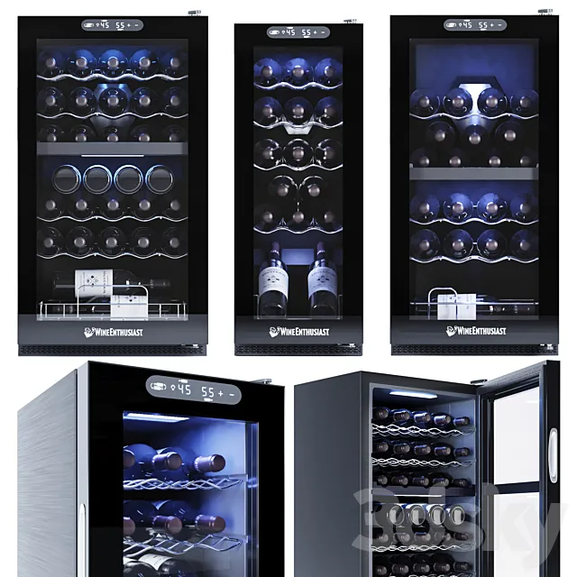 Wine Enthusiast cooler and storage 3D Model