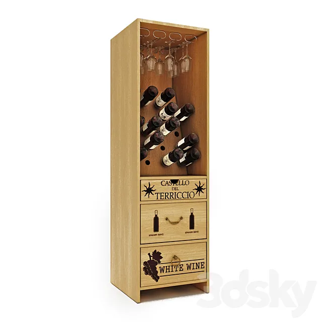 Wine locker "to store wine '04 3D Model