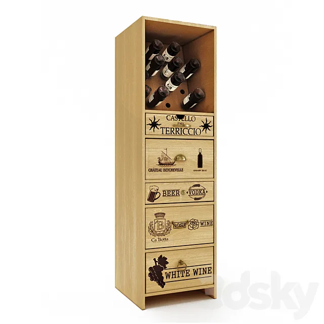 Wine locker “to store wine ’05 3D Model