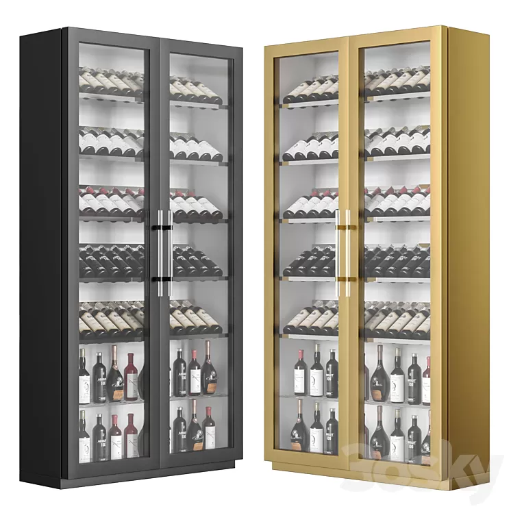 Wine Rack 3D Model Free