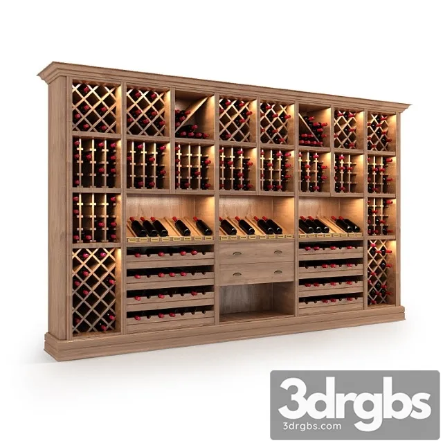 Wine Rack Storage Wine Stand 3D Model Free