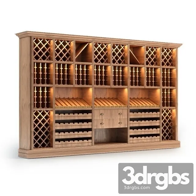 Wine Rack Store Wine Stand 3D Model Free