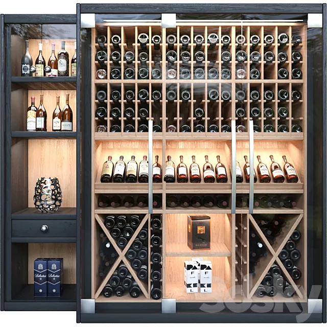 Wine shop. Wine. alcohol 3DModel
