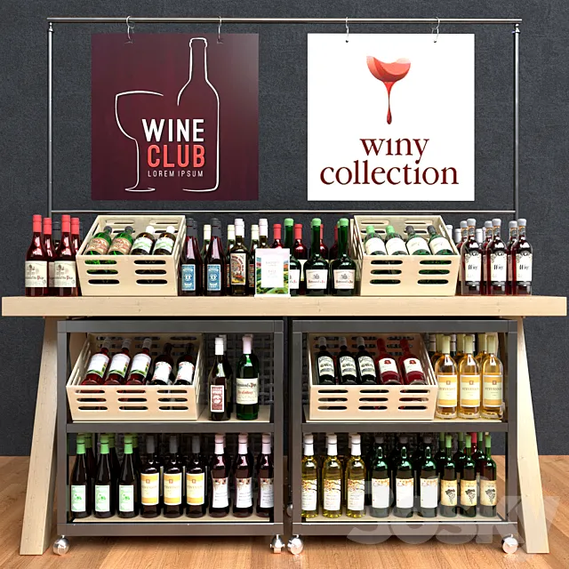 Wine_table (27) 3D Model