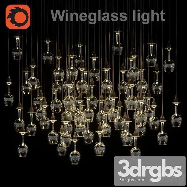 Wineglass Light 3D Model Free
