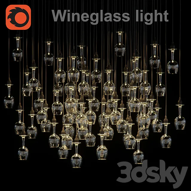 Wineglass light 3DModel