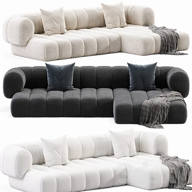 Winfield Chaise Lounge Sofa 3D Model