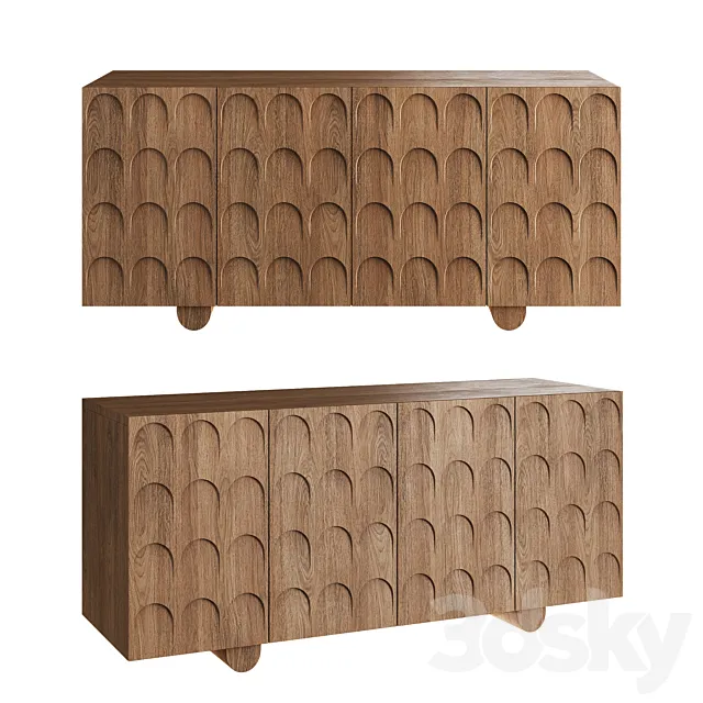Winslow Credenza by Lock & Mortice 3D Model