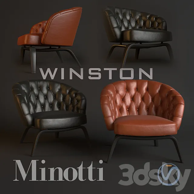 Winston Armchair 3D Model