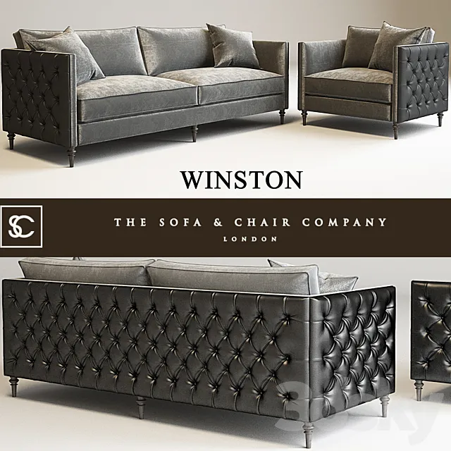 Winston sofa _The sofa & chair company London 3DModel