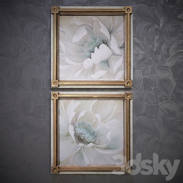 Winter Blooms Pictures 3D Model