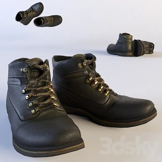 Winter boots 3D Model