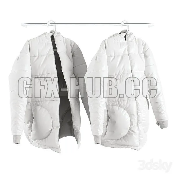 Winter Jacket SONDR On a Hanger 3D Model