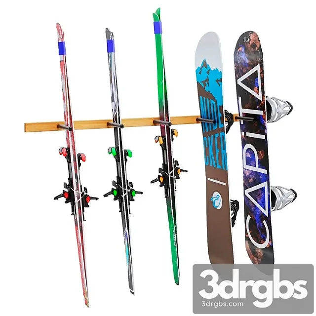 Winter Sports Equipment 1 3D Model Free