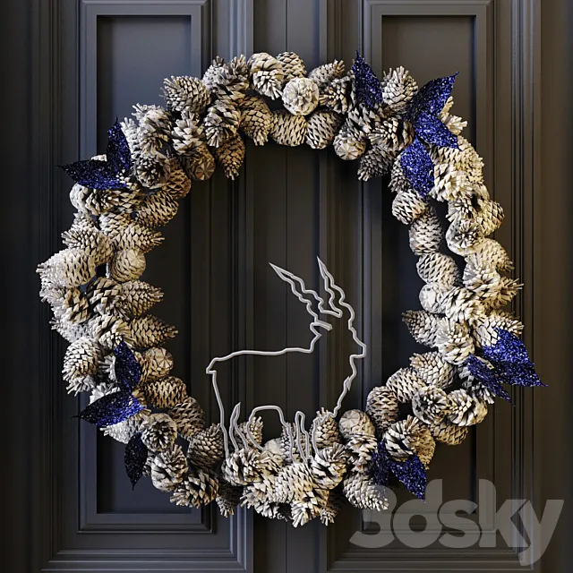 Winter Wreath 02 3DModel