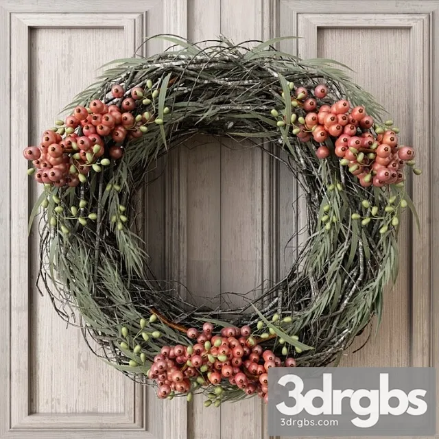 Winter Wreath 3D Model Free