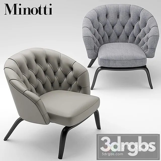 Winton Minotti Armchair 3D Model Free