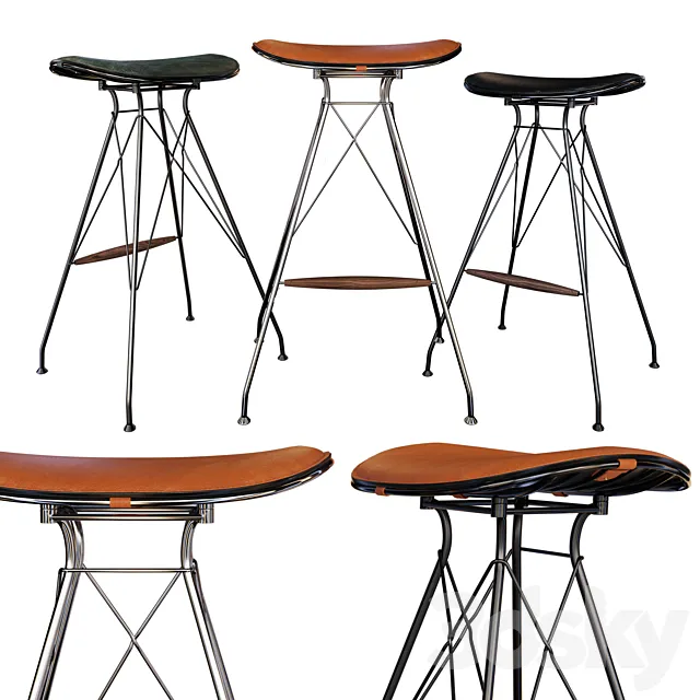 Wire Bar Stool by Overgaard & Dyrman Free Download