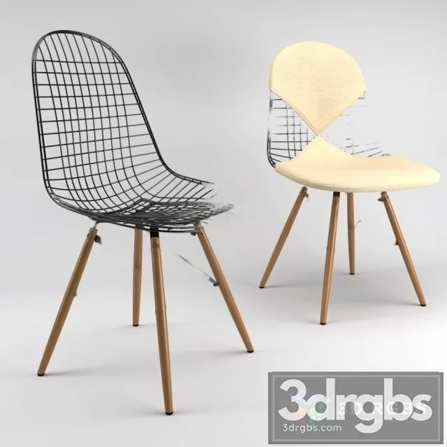 Wire chair DKW 3D Model Free