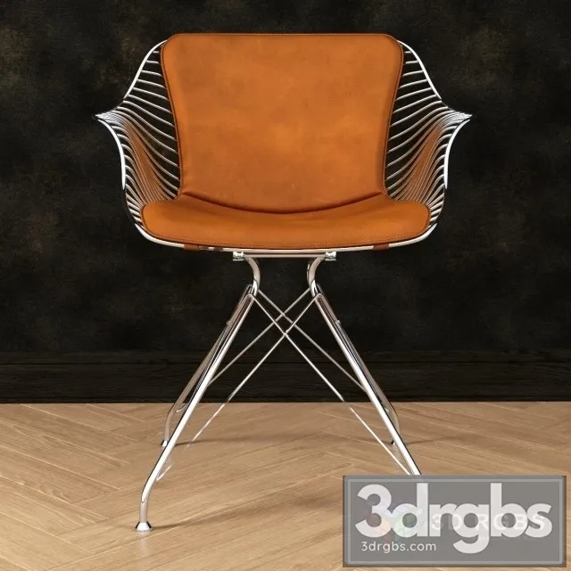 Wire Dining Chair 3D Model Free