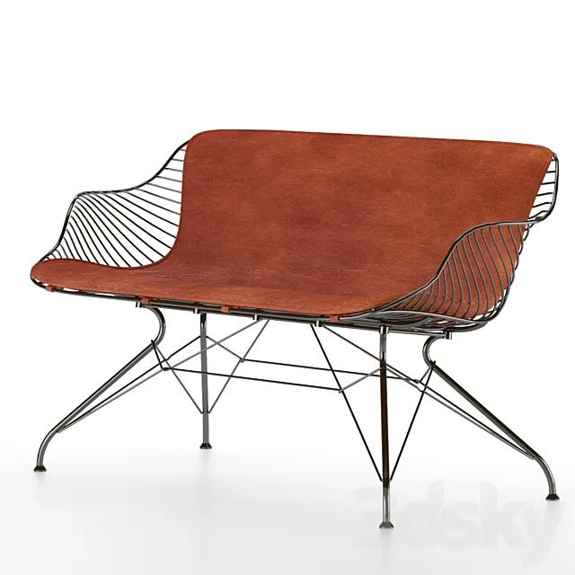 Wire Lounge Sofa Overgaard & Dyrman 3D Model