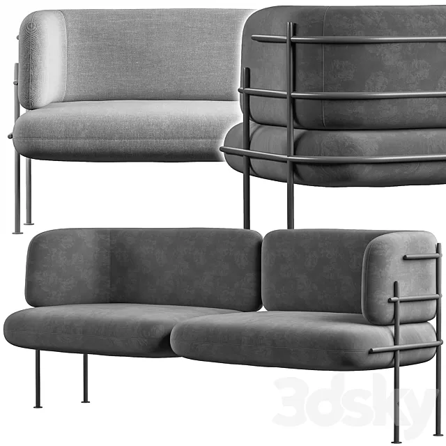 Wire Minimal Sofa 3DModel