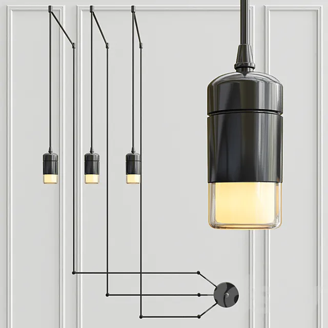 Wireflow FreeForm 0363 LED Suspension lamp 3D Model