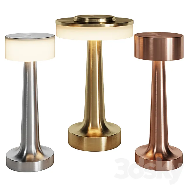 Wireless lamps for bars and restaurants 03 Purrini 3D Model