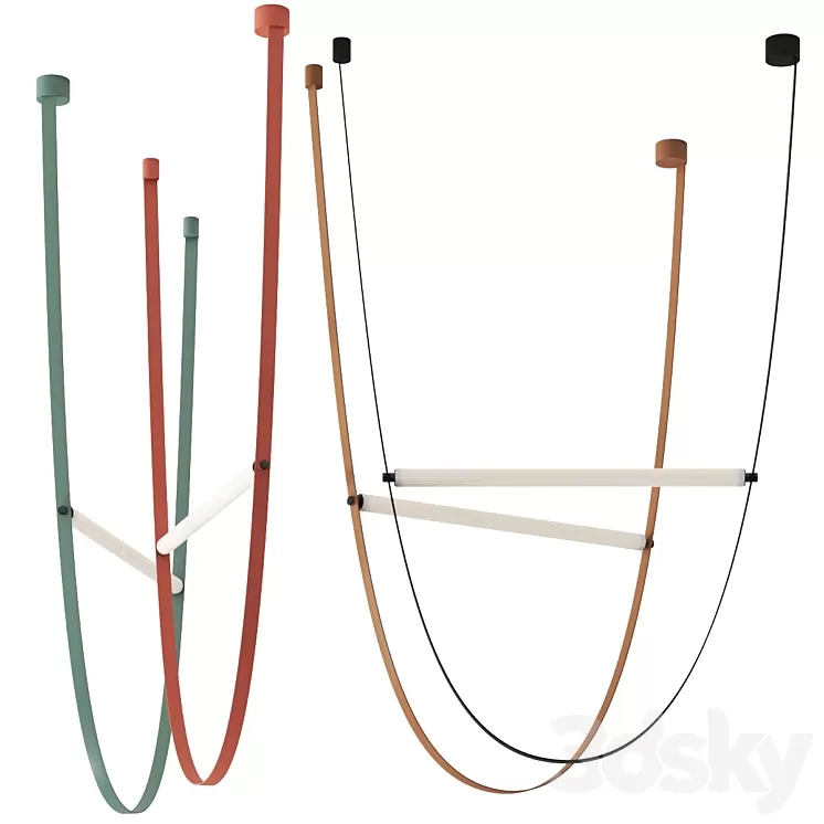 Wireline Pendant light by Flos Lampatron NUTTA 3D Model